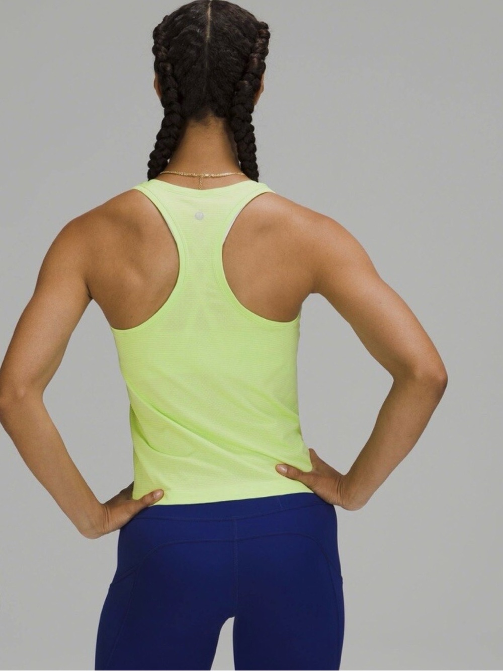 Lululemon Swiftly Tech Racerback Tank Top Race Length Citron Yellow Green Size 6 - Picture 2 of 6